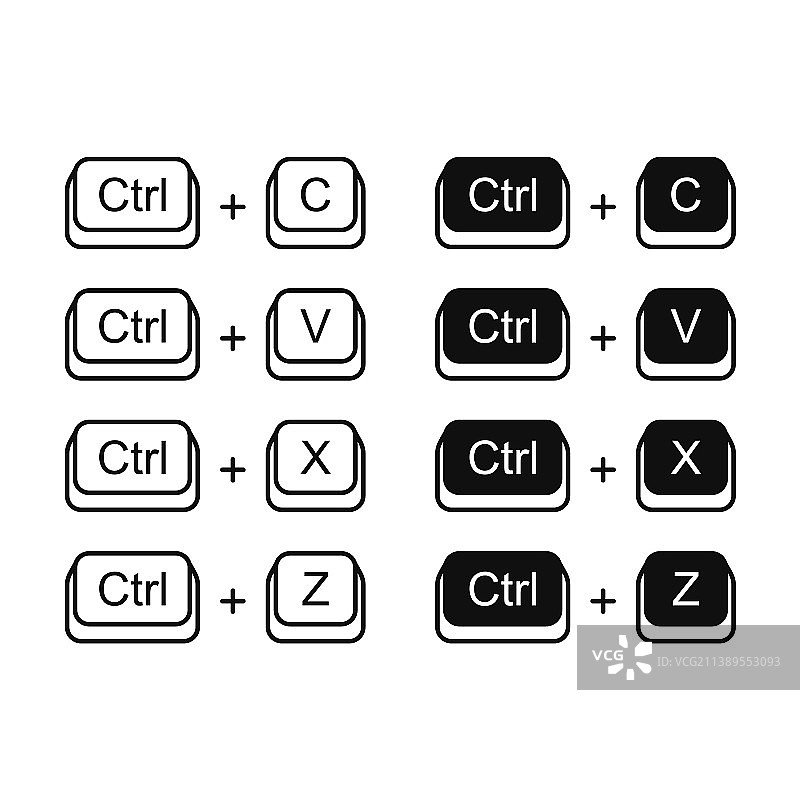 键盘快捷键：剪切、复制、粘贴和撤销图片素材