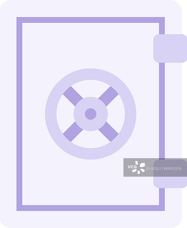 带滚轮锁的金属矩形保险门图片素材