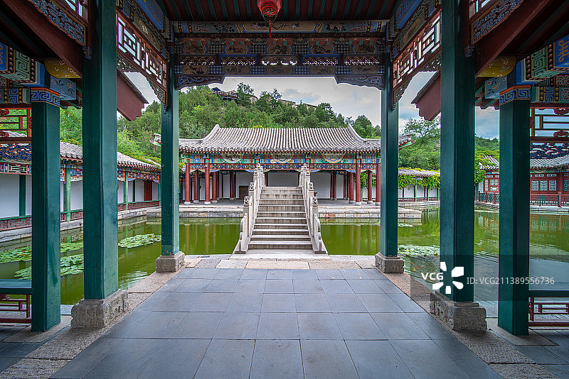 古北水镇英华书院园林建筑图片素材