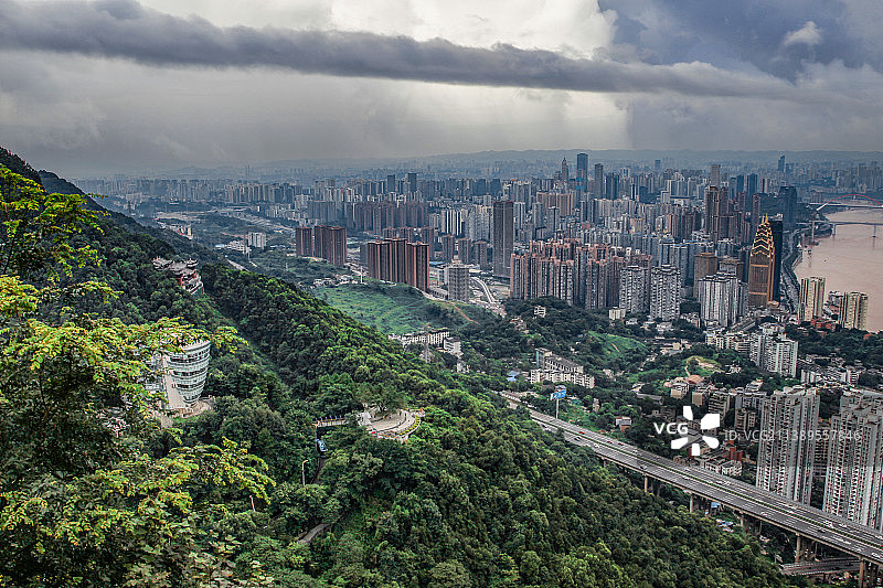 俯瞰重庆南岸区图片素材