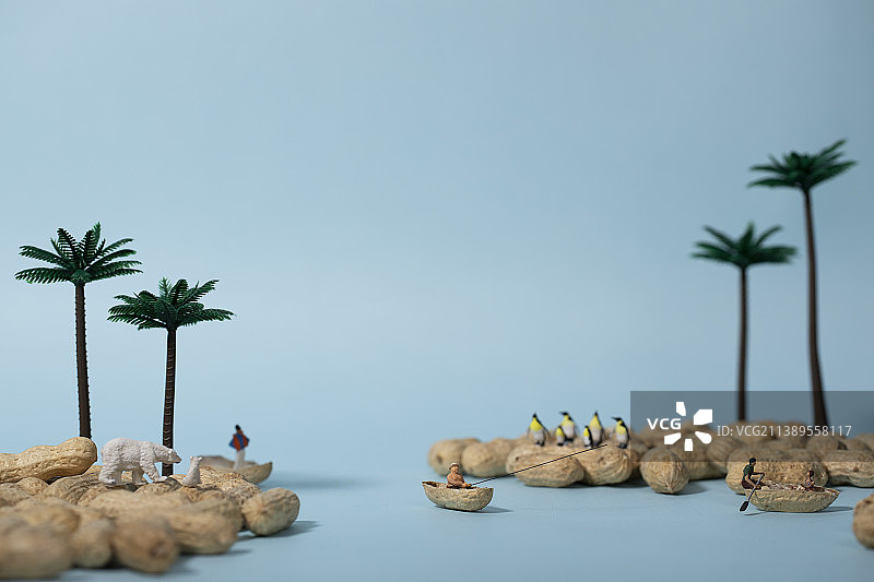 花生的钓鱼人图片素材