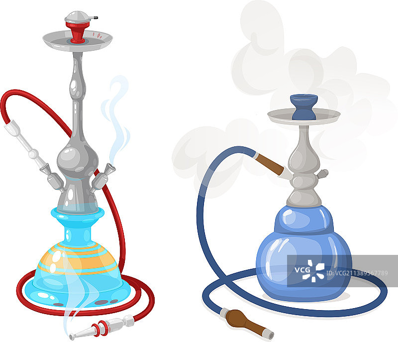 现代水烟与烟雾图片素材