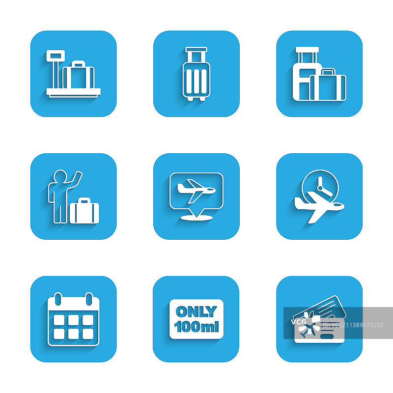 飞机、随身行李中的液体与航空公司图片素材