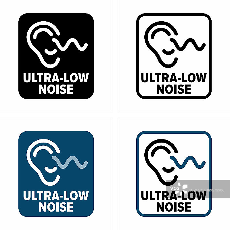 超低噪音信息标志图片素材