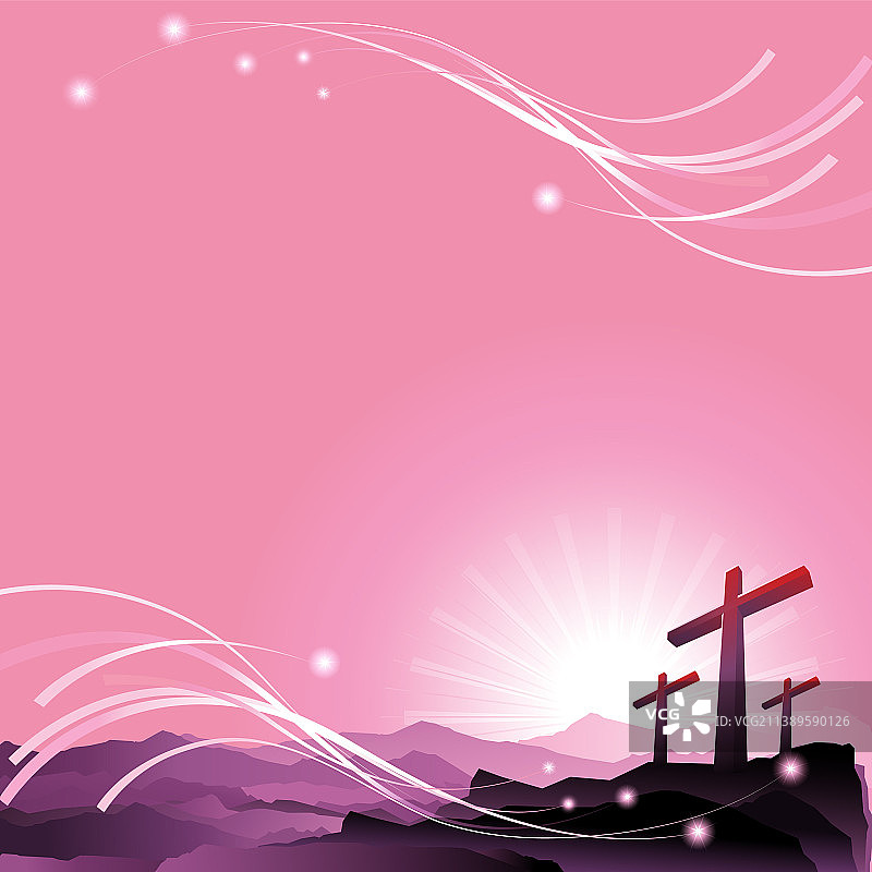 复活节耶稣受难十字架图片素材