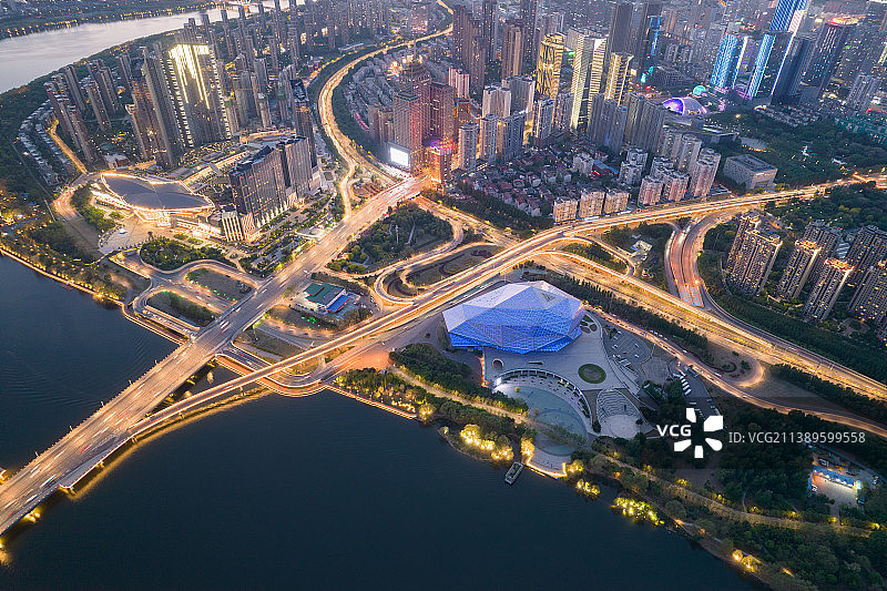 沈阳浑河城市风光图片素材