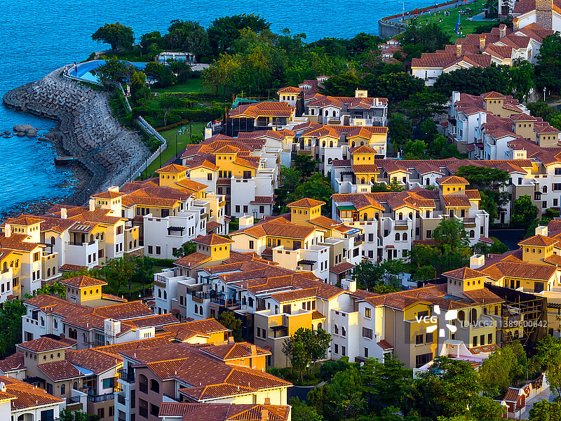 福建漳州港房地产别墅区图片素材