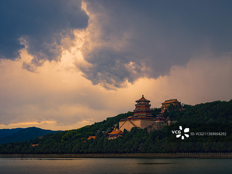北京颐和园万寿山图片素材