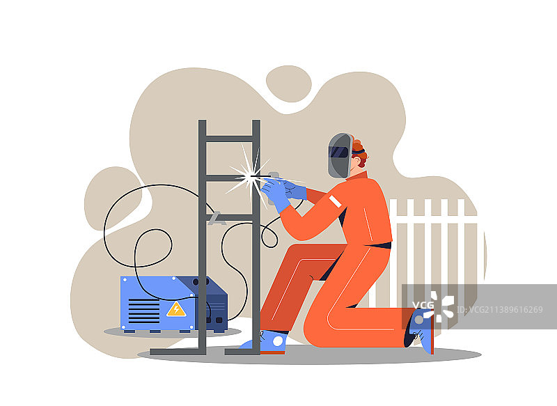 焊接工人在工作图片素材