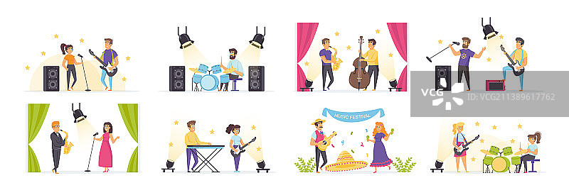各种人物的音乐家合集图片素材