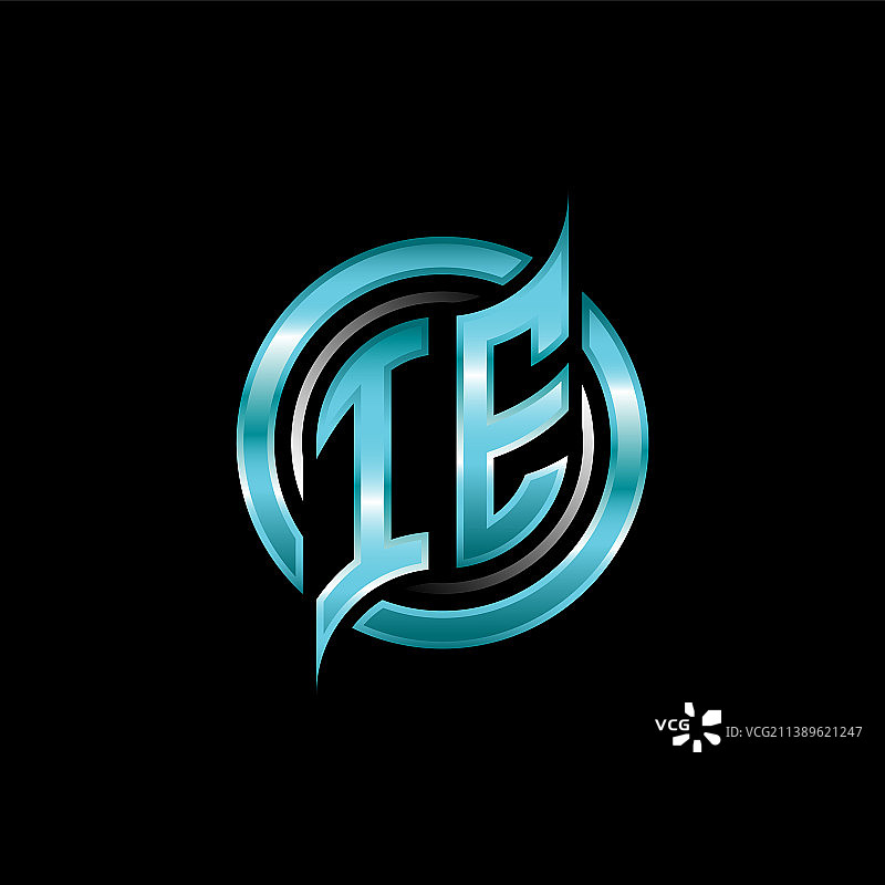 IE首字母圆形标志图片素材