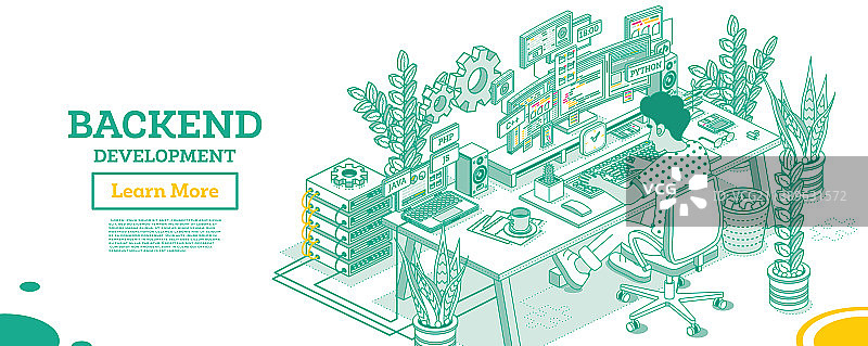 计算机后端开发图片素材