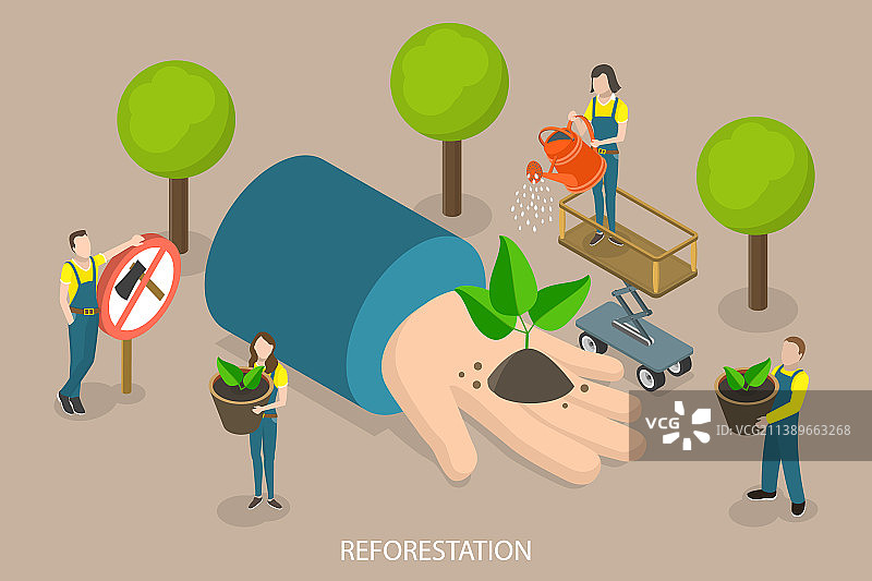 三维等距平面概念图片素材