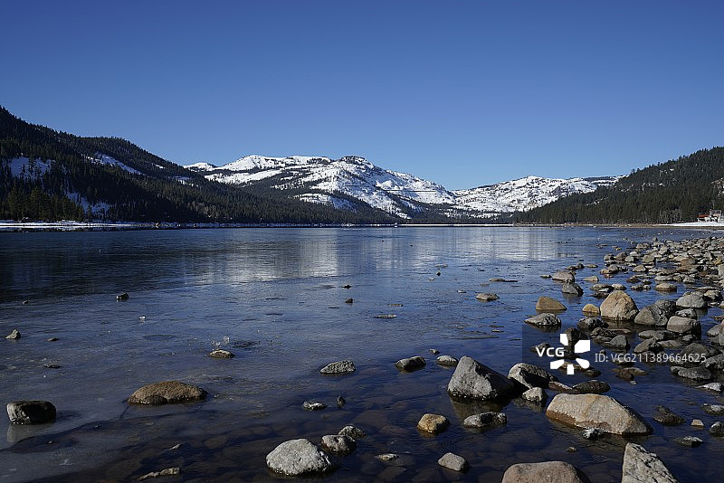 滑雪胜地 加州太浩湖图片素材