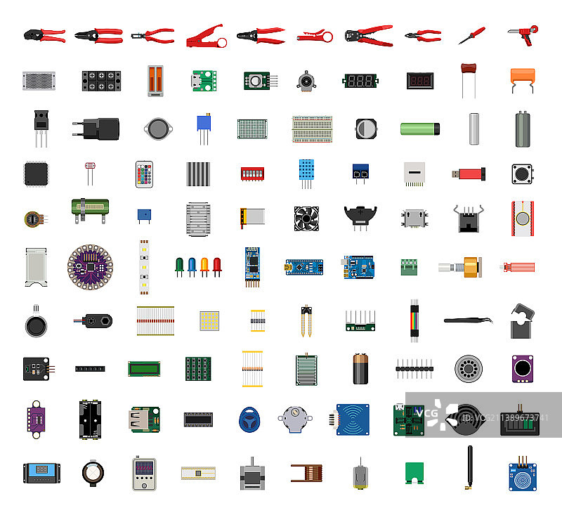 电子元件合集图片素材
