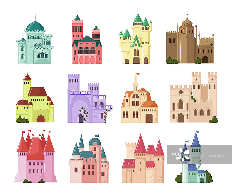 公主童话城堡合集图片素材