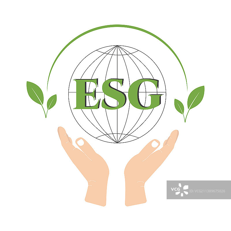 双手托起地球，ESG环境概念图片素材