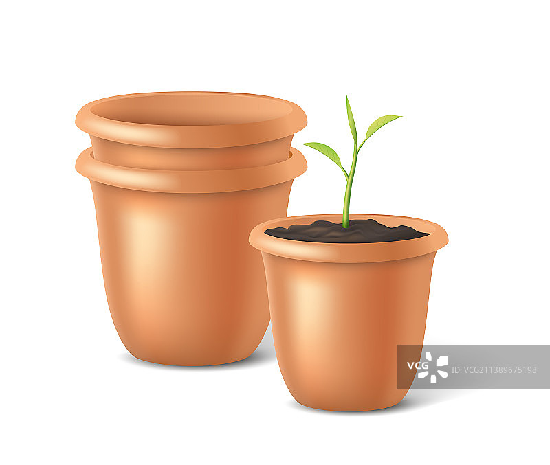 室内园艺陶瓷花盆合集图片素材