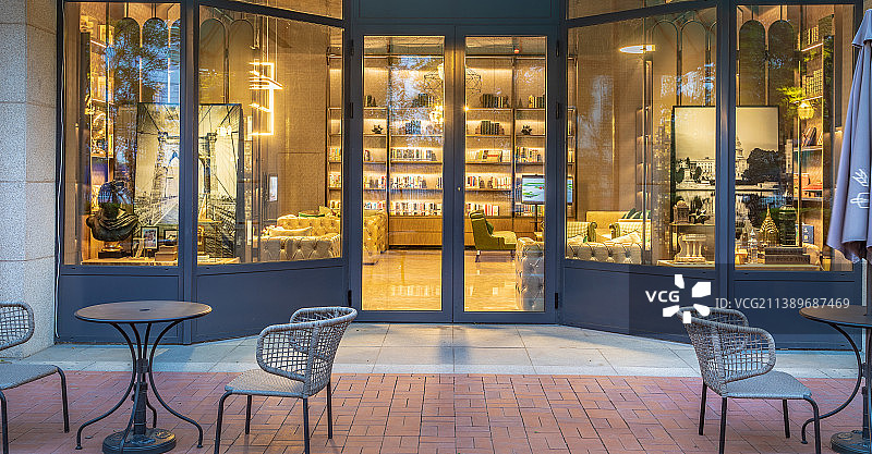 商业街店铺图片素材