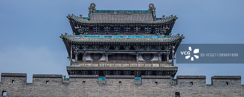 平遥古城城楼风景图片素材