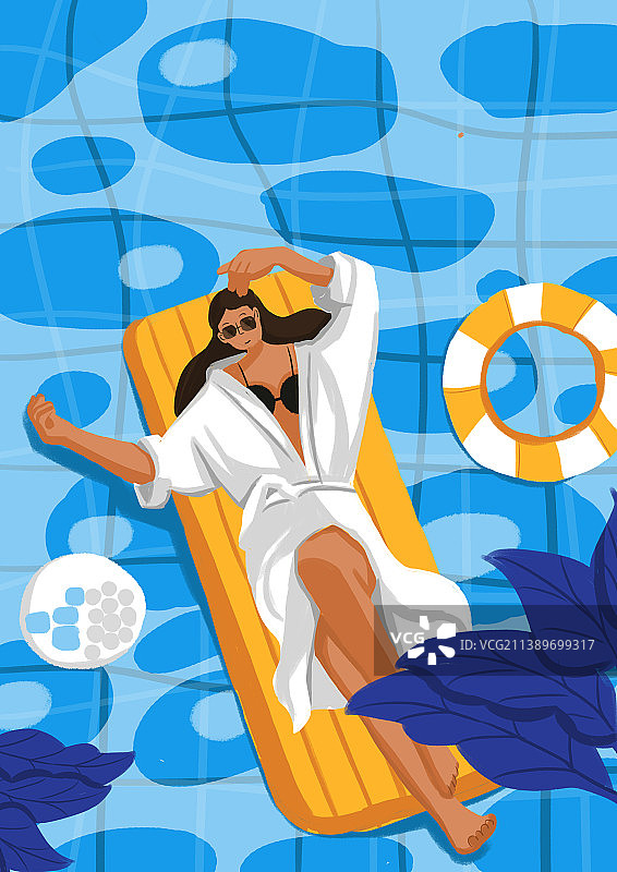 夏天泳池派对图片素材