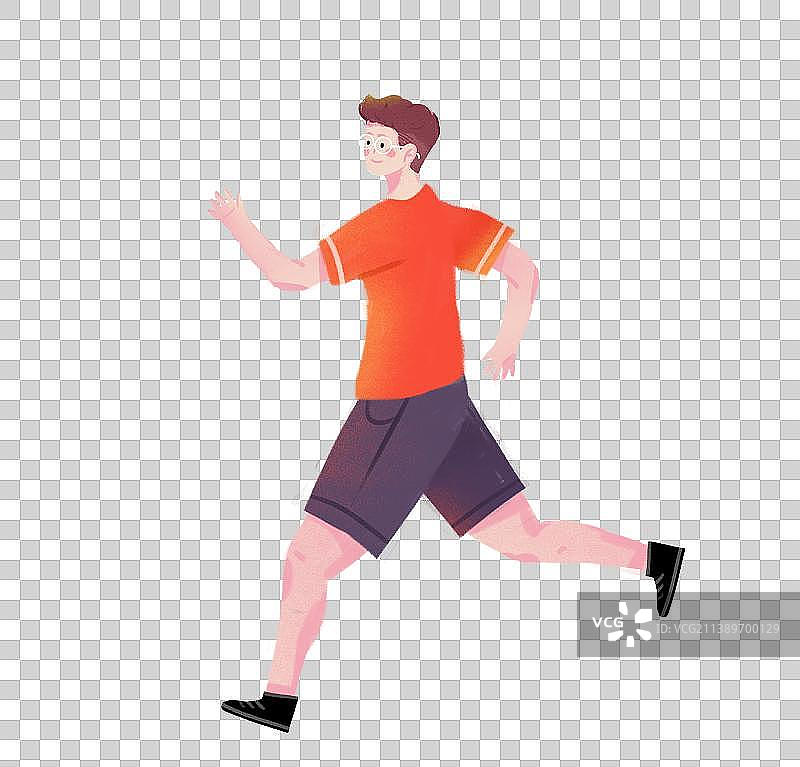 全民健身日正在跑步运动的人图片素材