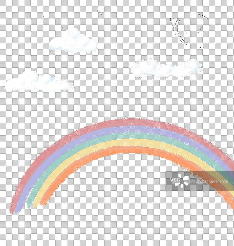 白云和彩虹图片素材