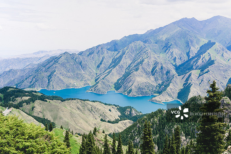 新疆天山天池图片素材