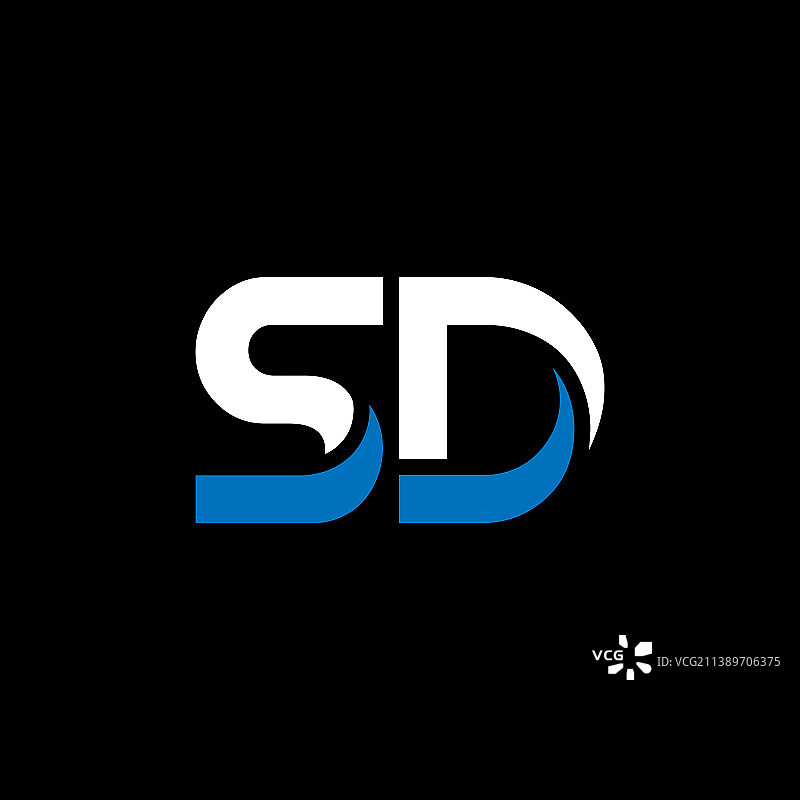 SD或DS抽象字母，杰出专业图片素材