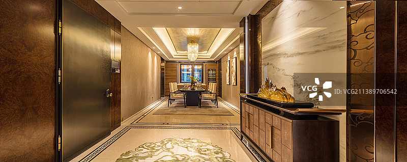 样板间饭厅餐桌图片素材