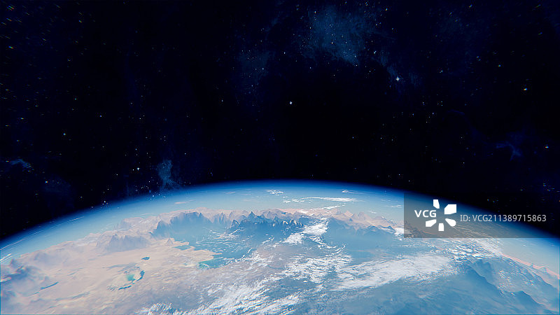 3D高清蓝色地球插画图片素材