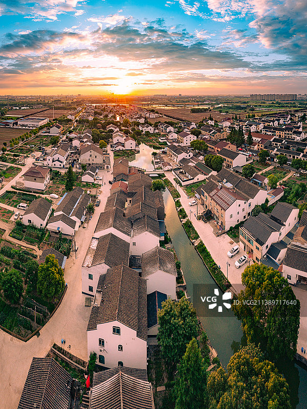 江南农村美丽田园乡村风光图片素材