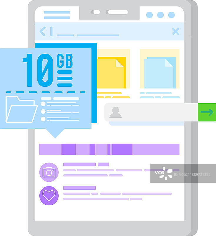 手机存储空间不足图标图片素材