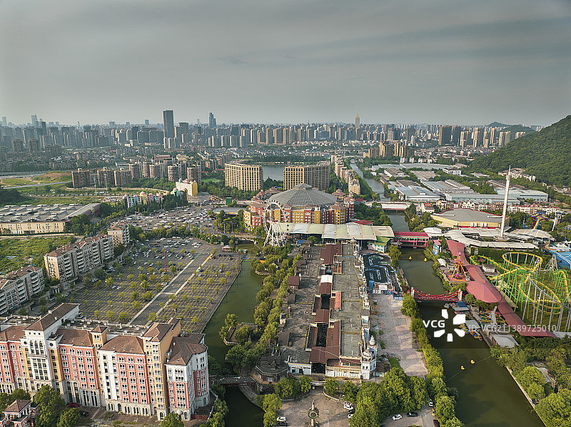 航拍视角下的浙江省文化创意产业实验区图片素材