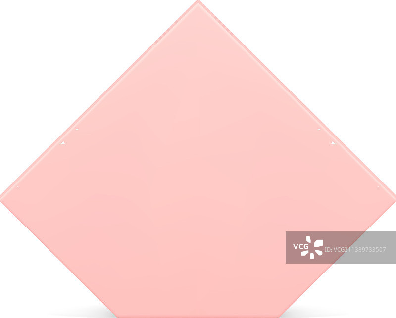 逼真的粉色不规则五边形竖版舞台图片素材