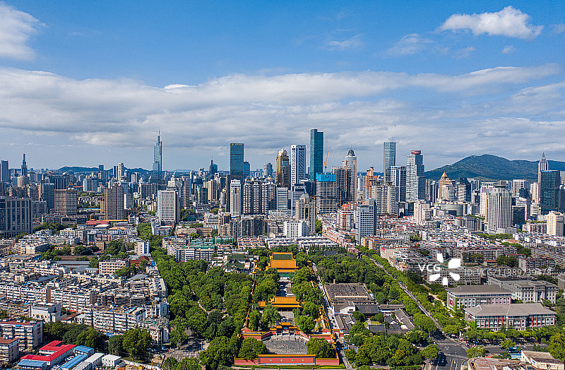 南京朝天宫与新街口图片素材