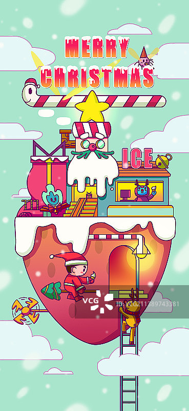 圣诞节插画图片素材