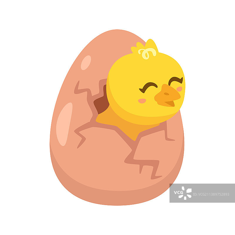 小黄鸡破壳而出图片素材