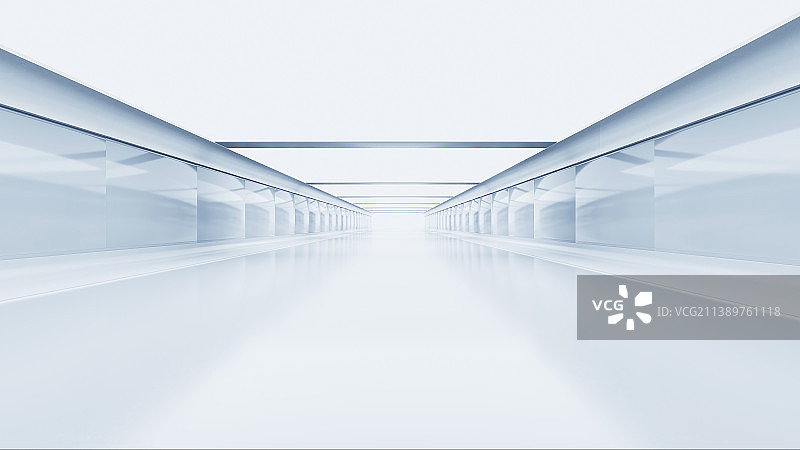 极简风科技室内通道图片素材