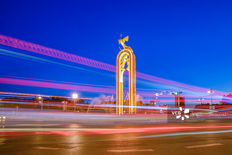 银川凤凰碑图片素材