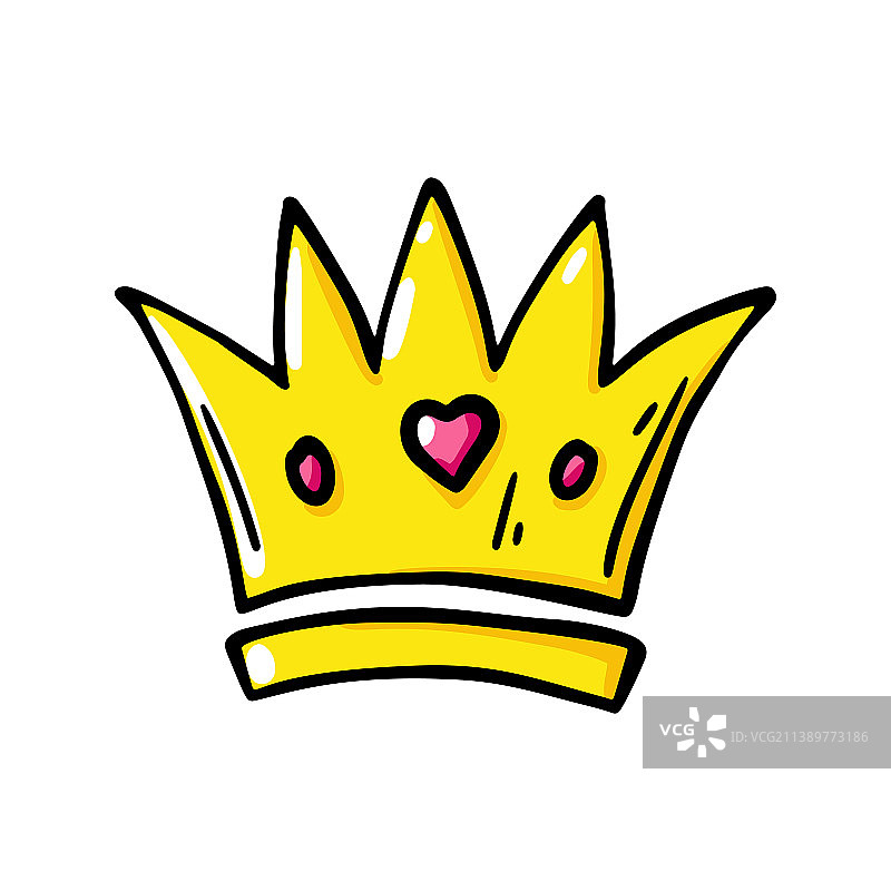 手绘皇冠图片素材