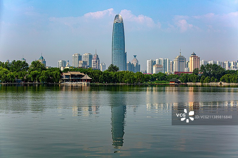 明湖景色图片素材