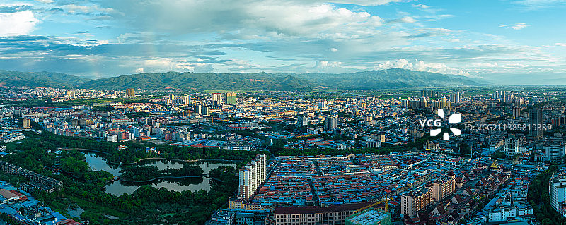 瑞丽市全景图图片素材