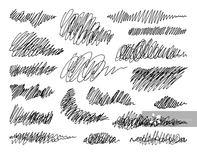 涂鸦线条艺术抽象素材图片素材