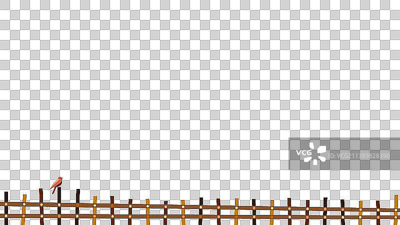 栅栏插画元素图片素材