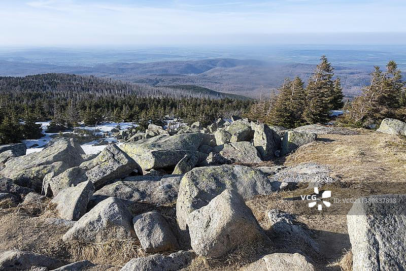 哈茨国家公园的石堆图片素材