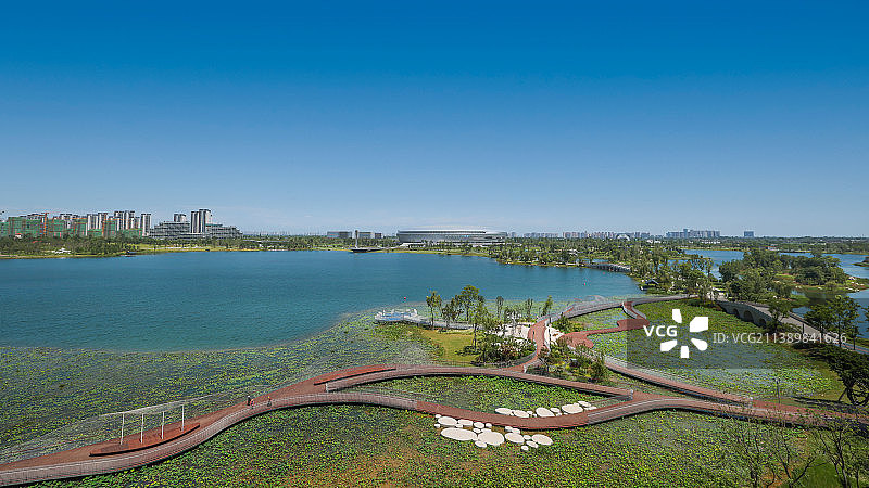 成都市龙泉驿区东安湖公园图片素材