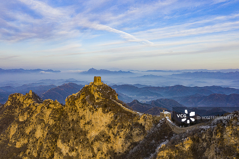 望京楼晨光图片素材