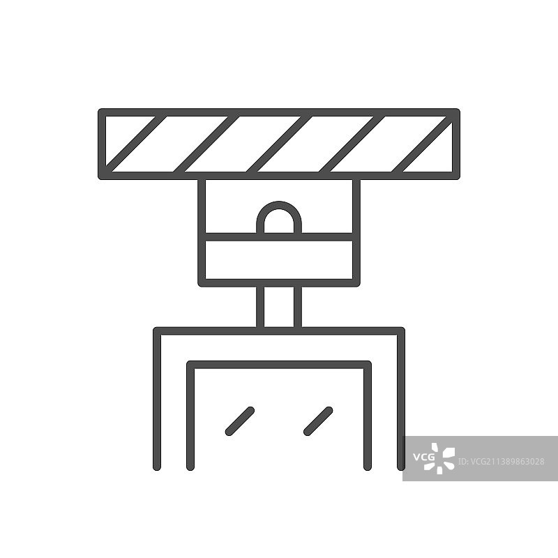 隔音设备线性图标图片素材