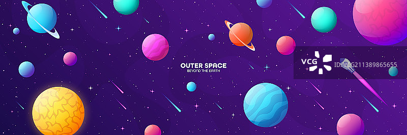 未来主义现代彩色太空背景图片素材